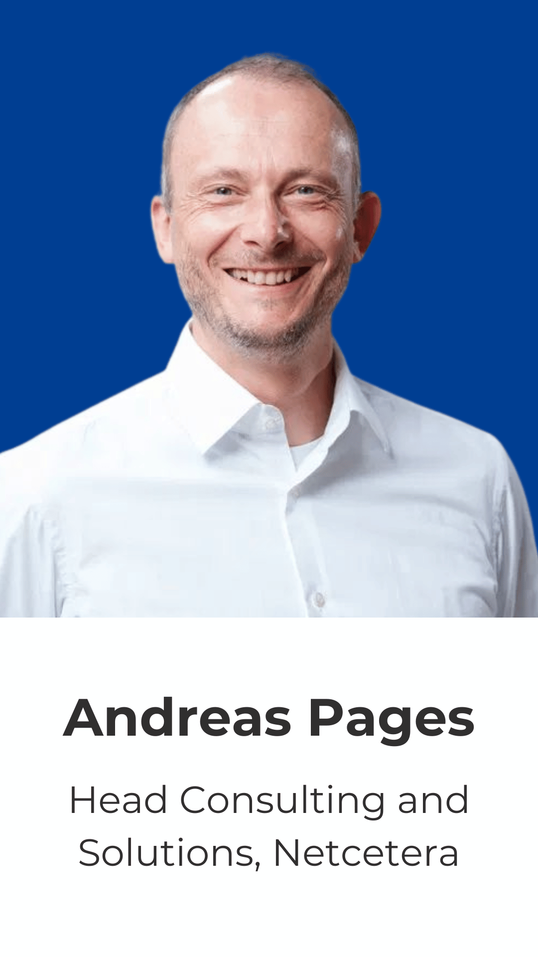 GwG Webinar speaker - Andreas Pages